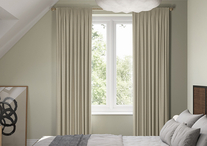 Wexley, Light Khaki - Made to Measure Curtains - Image 3
